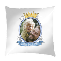 Boldog apák napját egyedi képes párna