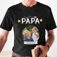Legjobb Papa póló - Egyedi fényképes, szerkeszthető feliratos póló