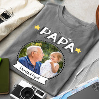 Legjobb Papa póló - Egyedi fényképes, szerkeszthető feliratos póló