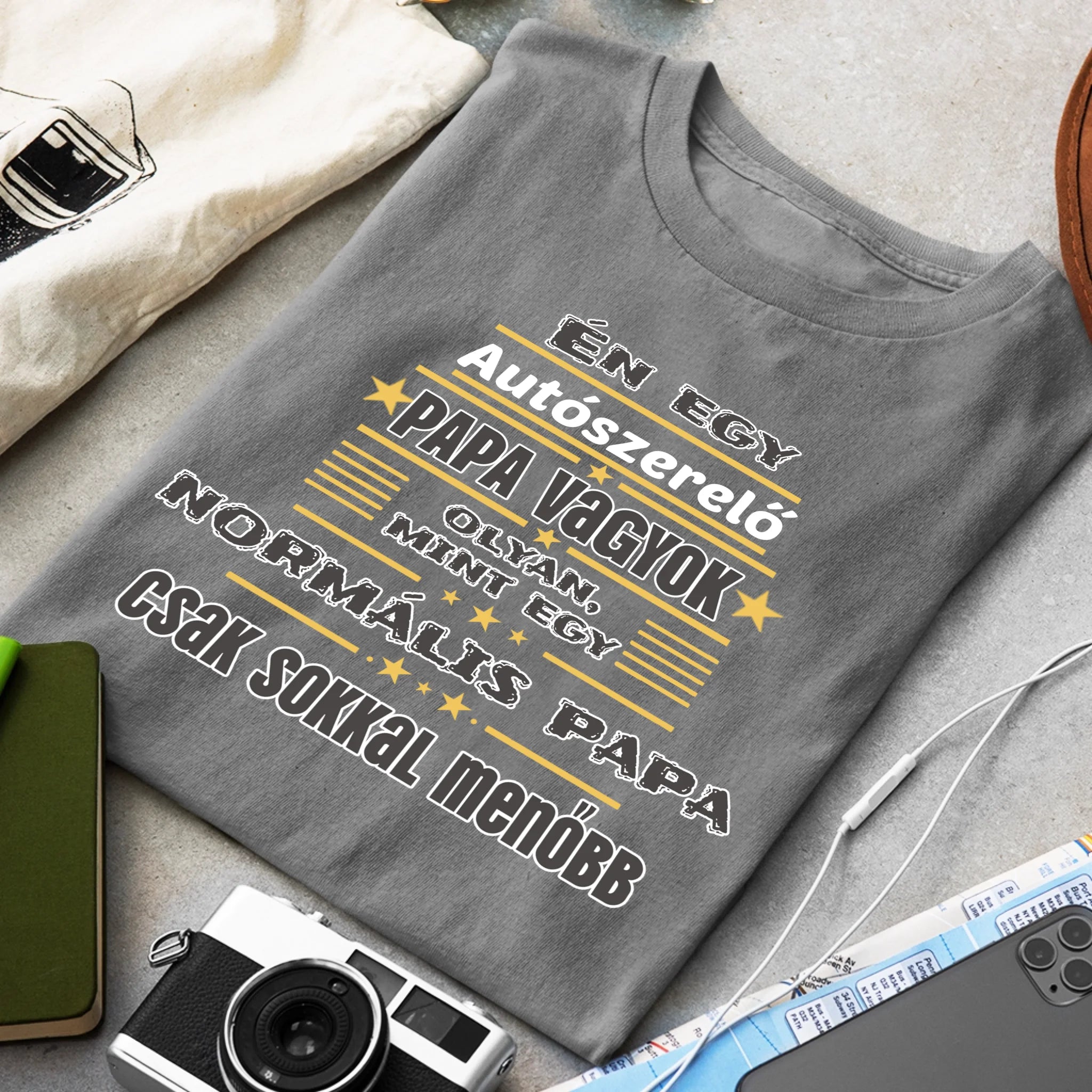 A Menő Papa póló - Egyedi szerkeszthető feliratos póló szakembereknek