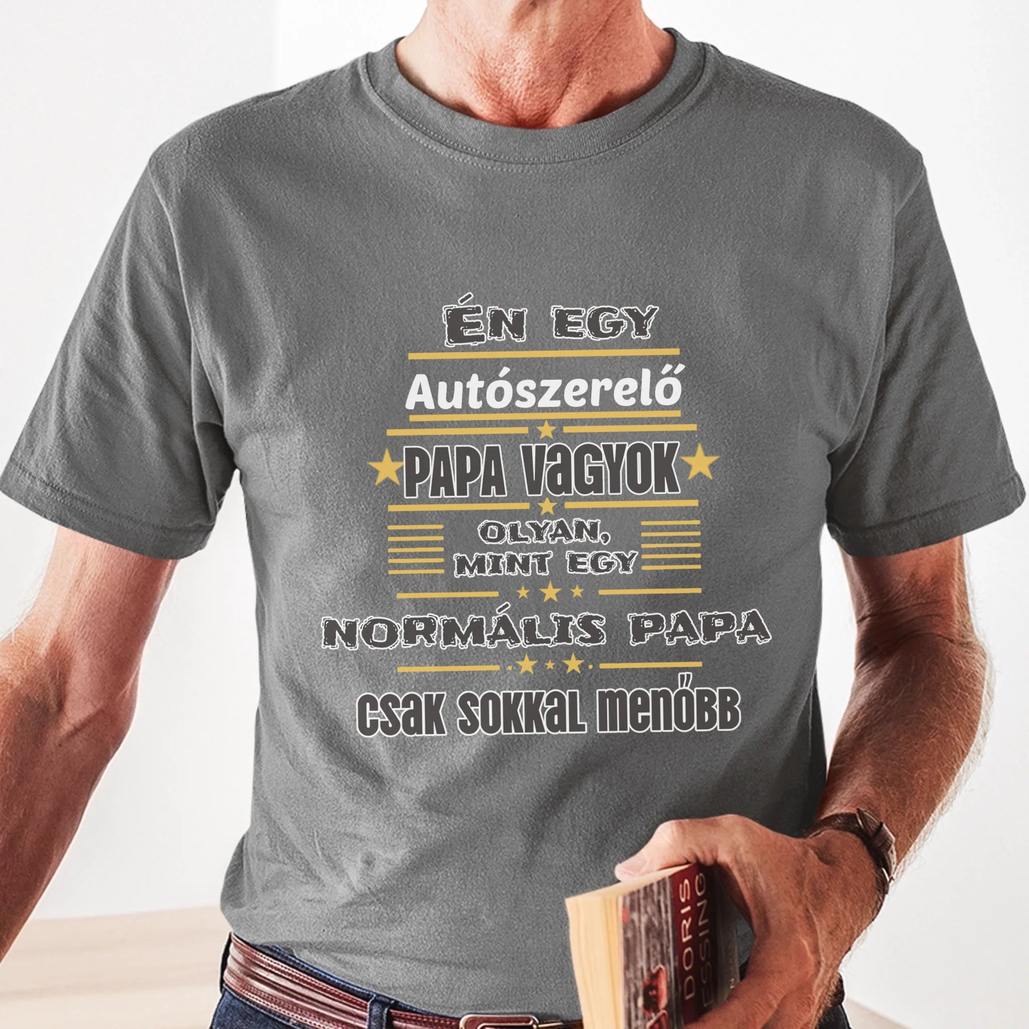 Menő Papa póló - Egyedi szerkeszthető feliratos póló szakembereknek