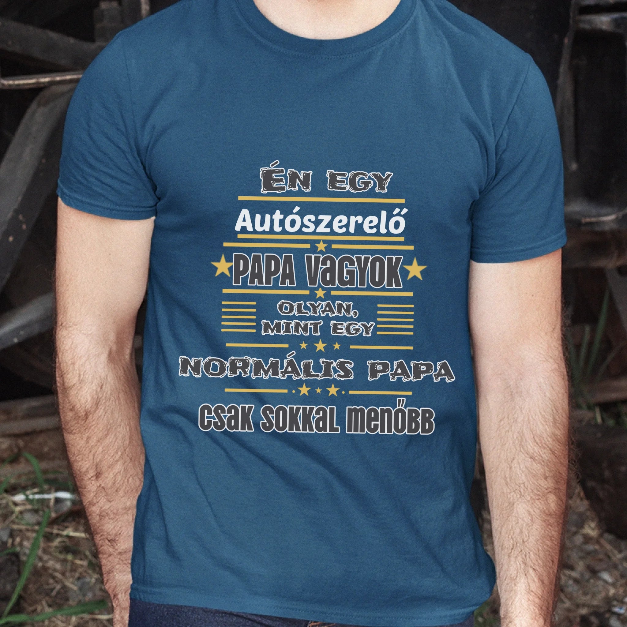 Menő Papa póló - Egyedi szerkeszthető feliratos póló szakembereknek