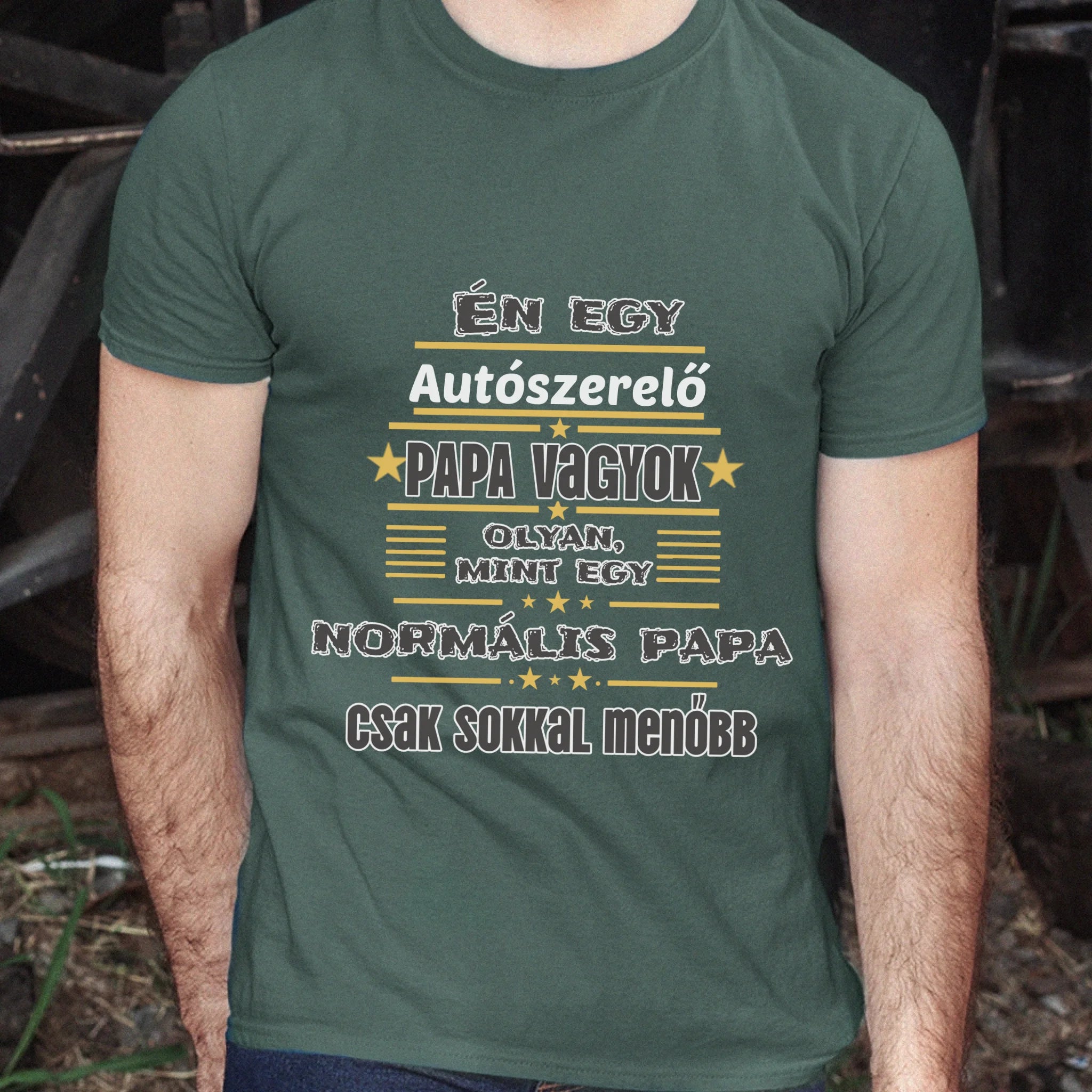 Menő Papa póló - Egyedi szerkeszthető feliratos póló szakembereknek