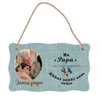 Egyedi képes ajándék fali dekor tábla ezermester Nagypapáknak