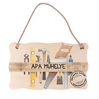 Apa műhelye apák napi tábla dísz