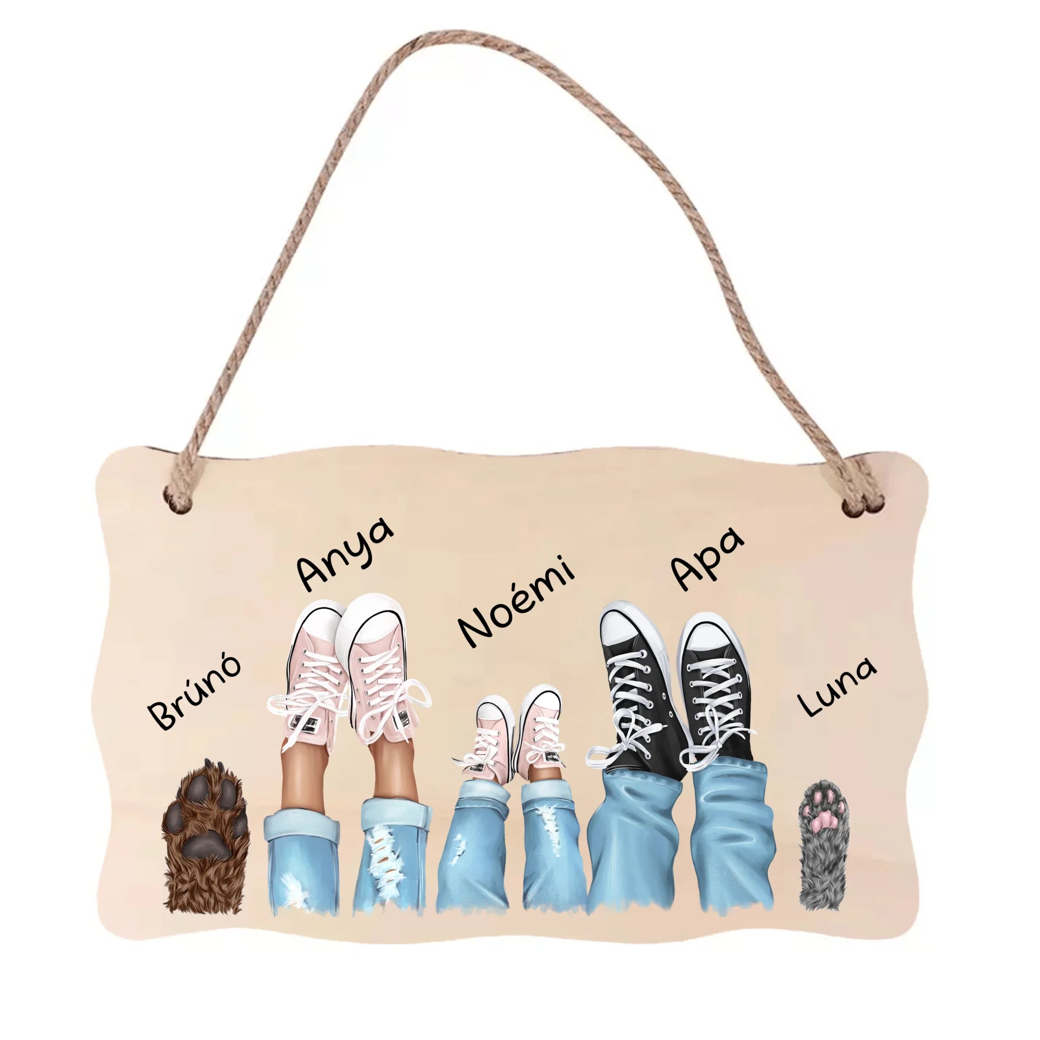 Tornacipős tábla dísz