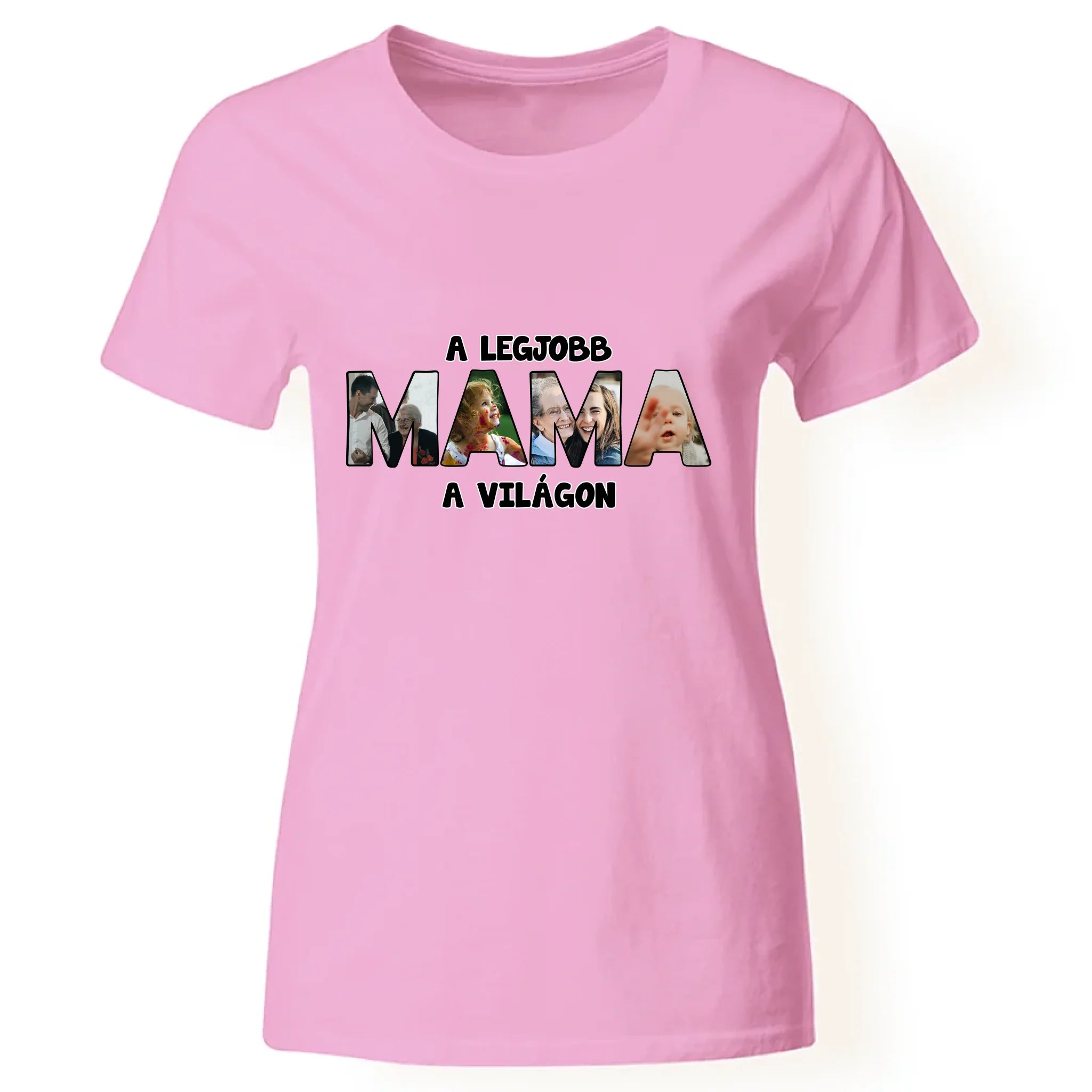 Mama formájú egyedi fényképes póló