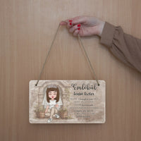 Egyedi emlék fali dekor tábla lánybúcsúra