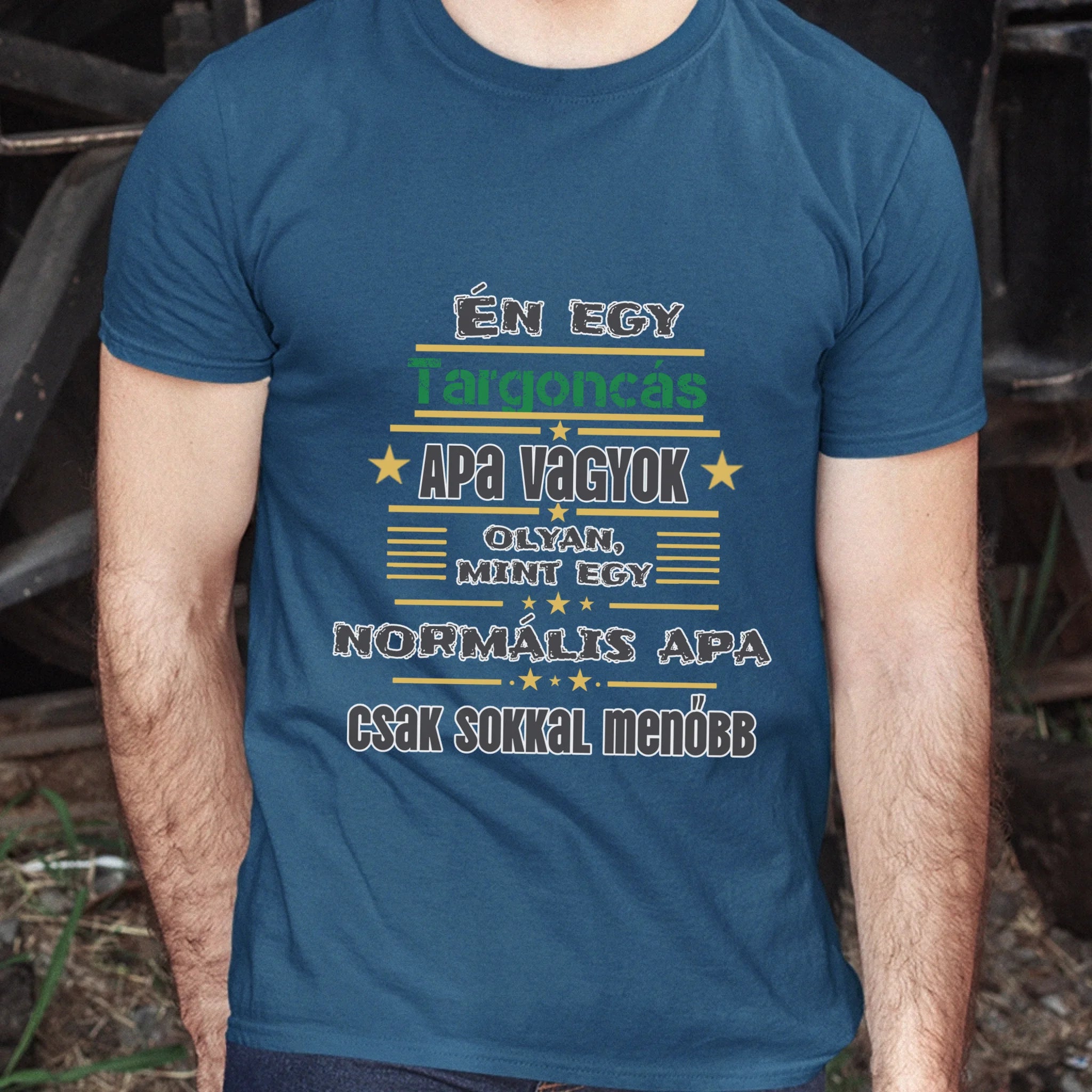 Egyedi ajándék póló - Szerkeszthető szakma feliratos póló Apáknak