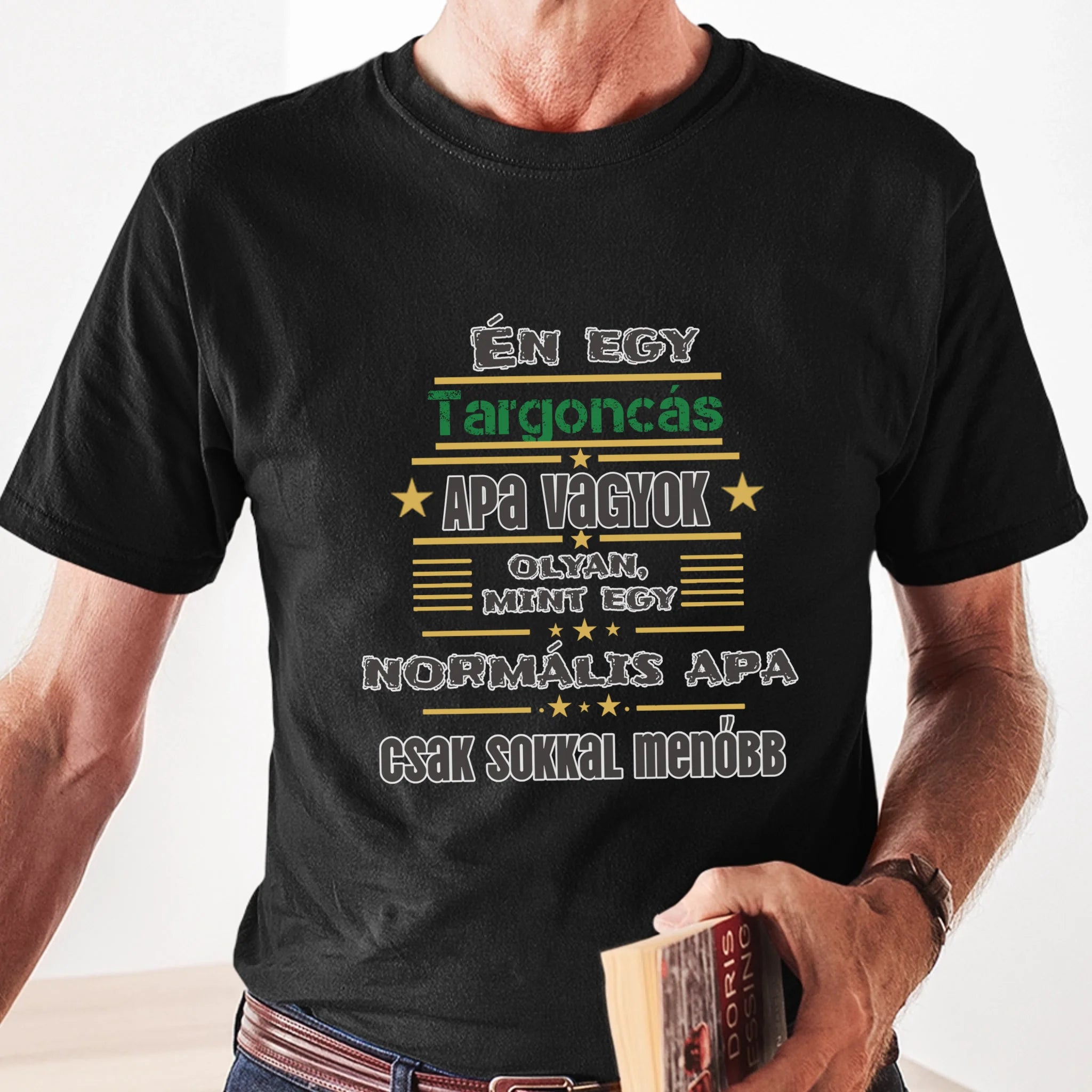 Egyedi ajándék póló - Szerkeszthető szakma feliratos póló Apáknak