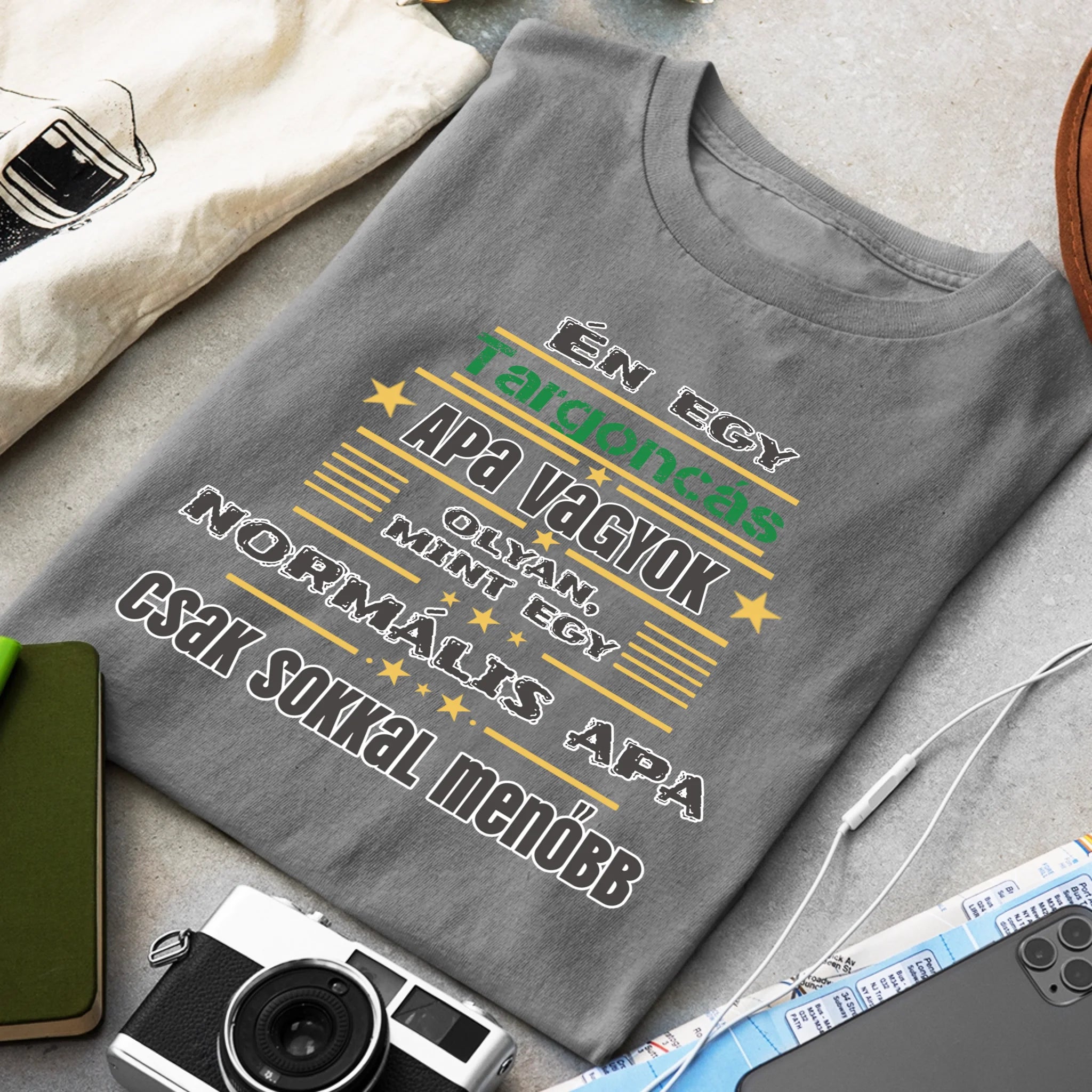 Egyedi ajándék póló - Szerkeszthető szakma feliratos póló Apáknak