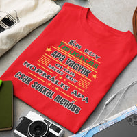 Egyedi ajándék póló - Szerkeszthető szakma feliratos póló Apáknak