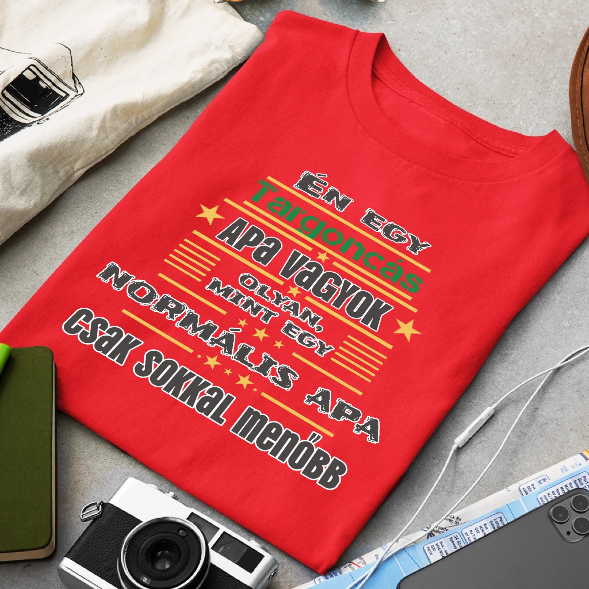 Egyedi ajándék póló - Szerkeszthető szakma feliratos póló Apáknak