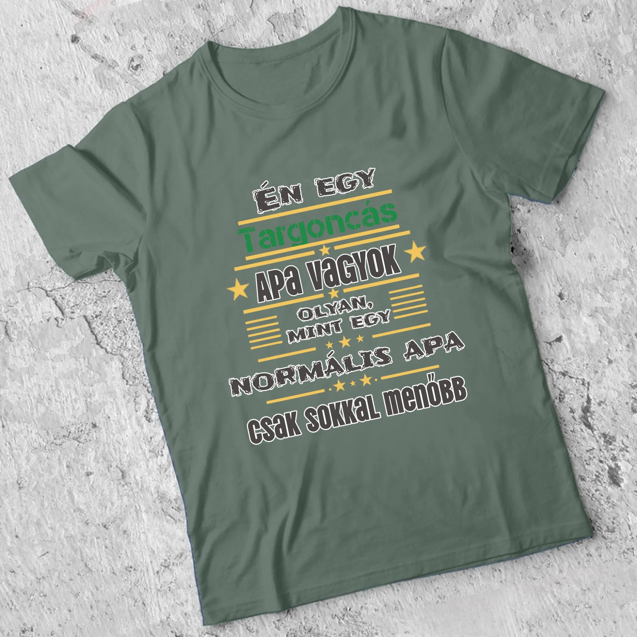 Egyedi ajándék póló - Szerkeszthető szakma feliratos póló Apáknak