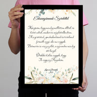 Édesanyámnak Szeretettel falikép - egyedi feliratos esküvői köszönőajándék Anyukáknak