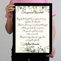 Édesapámnak Szeretettel falikép - egyedi feliratos esküvői köszönőajándék Apukáknak