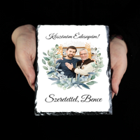 Egyedi képes gránitkép - Esküvői köszönőajándék egyedi képpel Anyukáknak