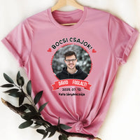 Lánybúcsú menyasszony párja foglalt egyedi képes női póló