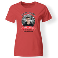 Lánybúcsú menyasszony párja foglalt egyedi képes női póló