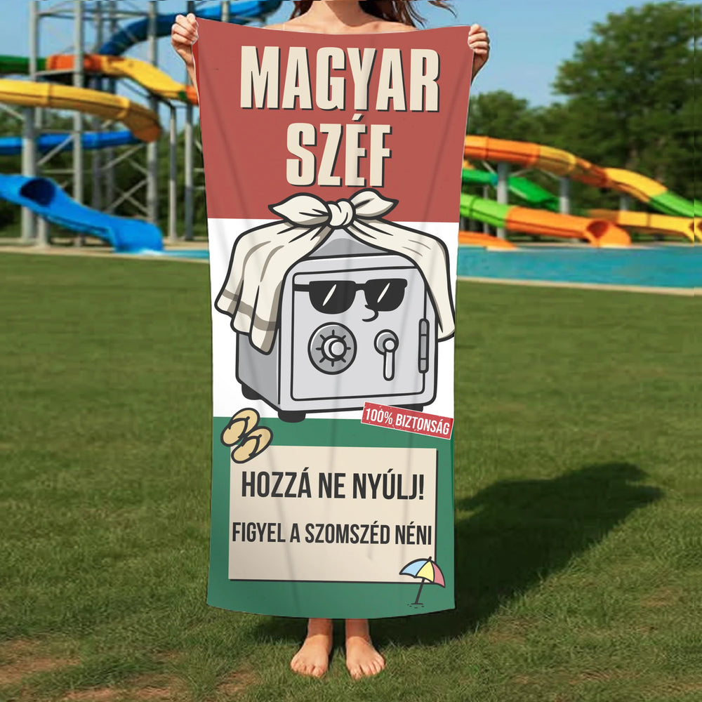 Balaton strand egyedi strandtörölköző - vicces magyar hungarikum