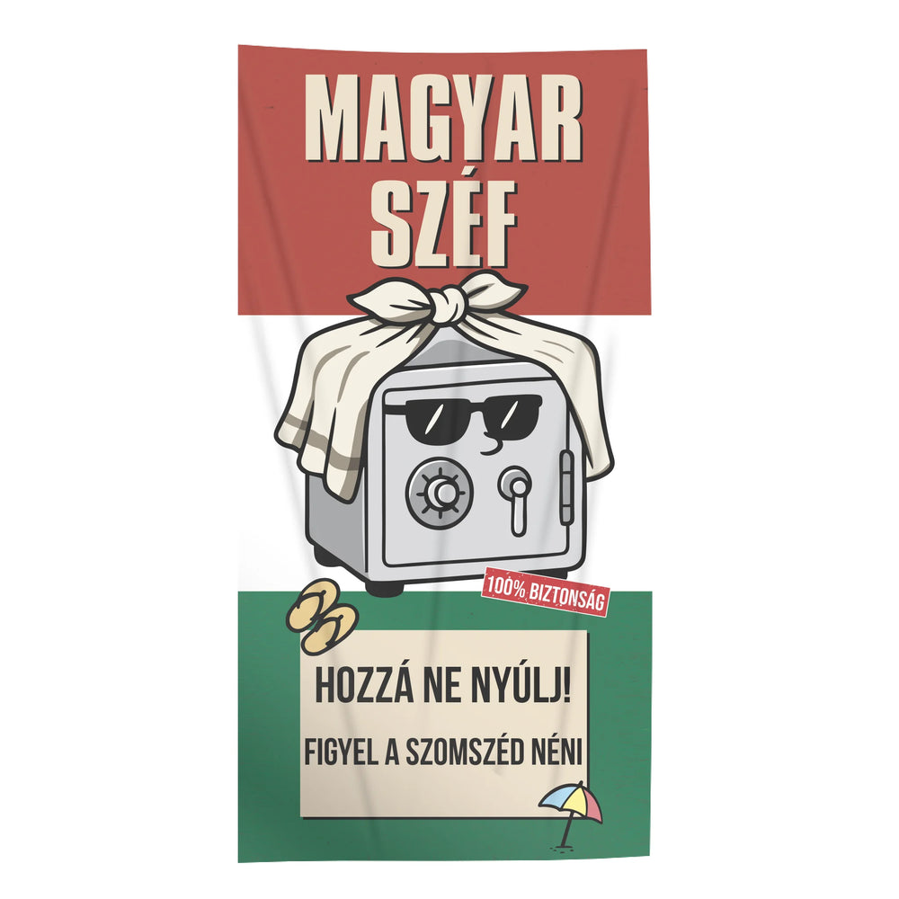 Balaton strand egyedi strandtörölköző - vicces magyar hungarikum