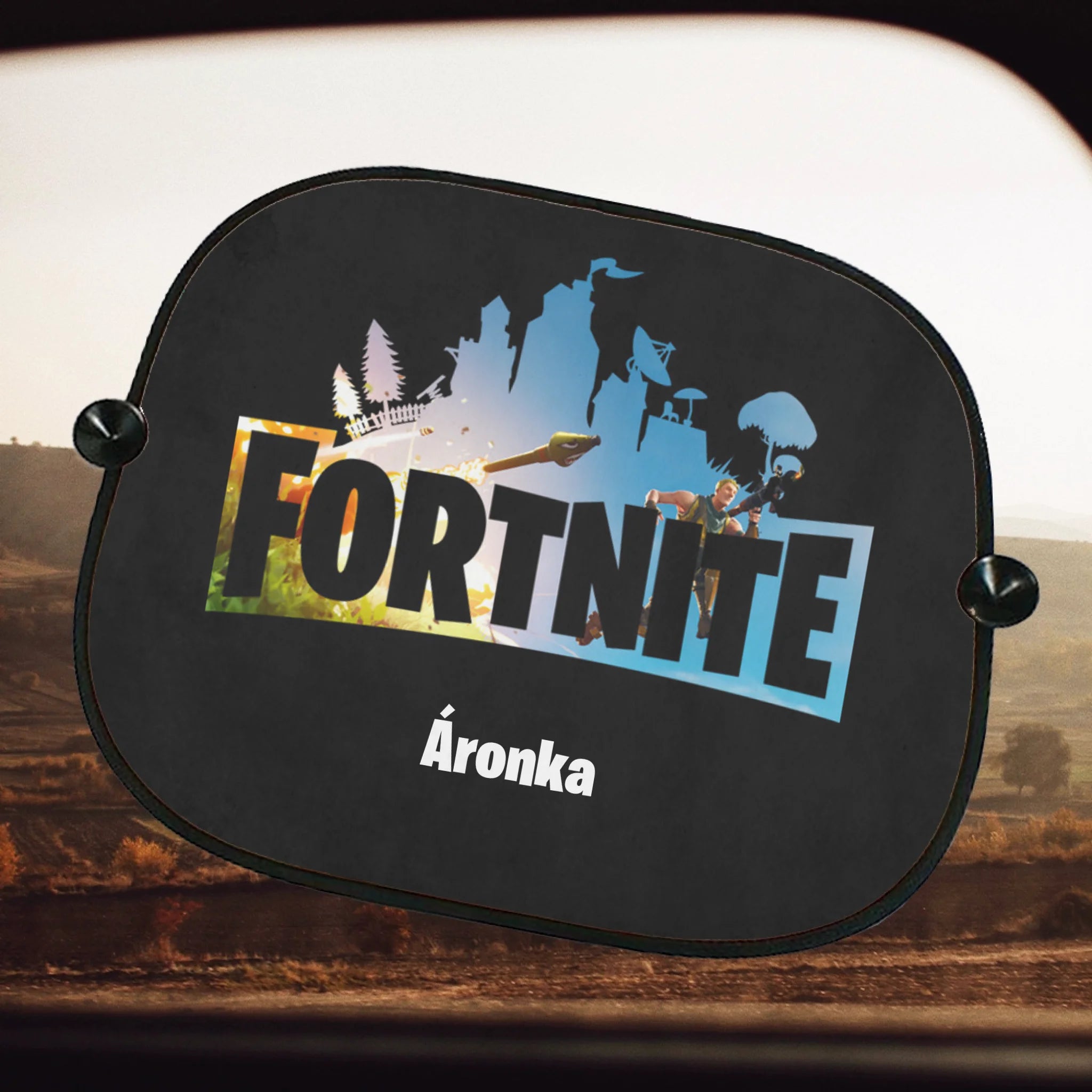 Fortnite mintás napellenző egyedi névvel