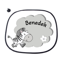 Egyedi neves zebra mintás napellenző