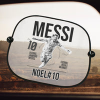 Személyre szabható Messi focis ajándék autós napellenző