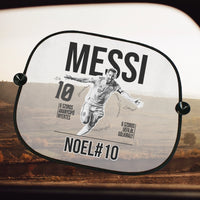 Személyre szabható Messi focis ajándék autós napellenző