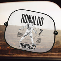Személyre szabható Ronaldo focis ajándék autós napellenző