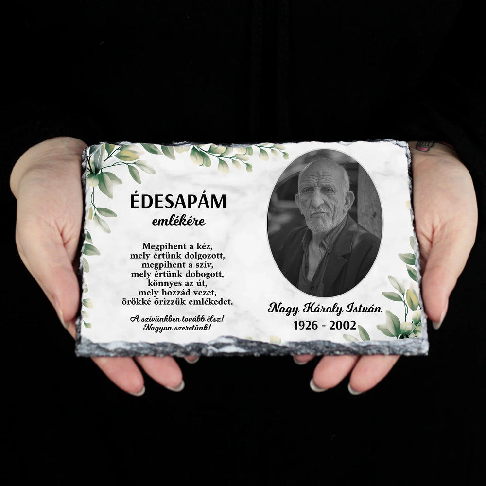 Szívünkben tovább élsz gránitlap