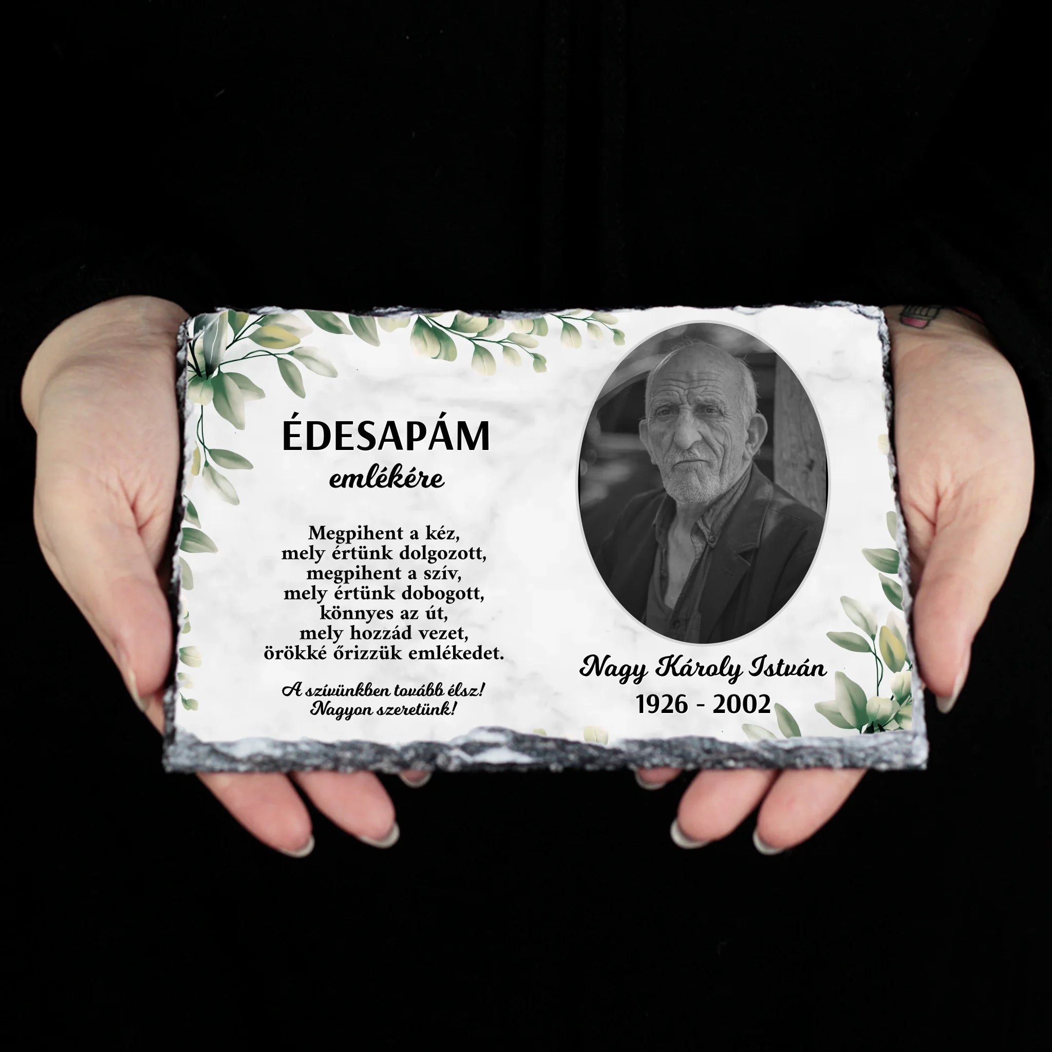 Szívünkben tovább élsz gránitlap