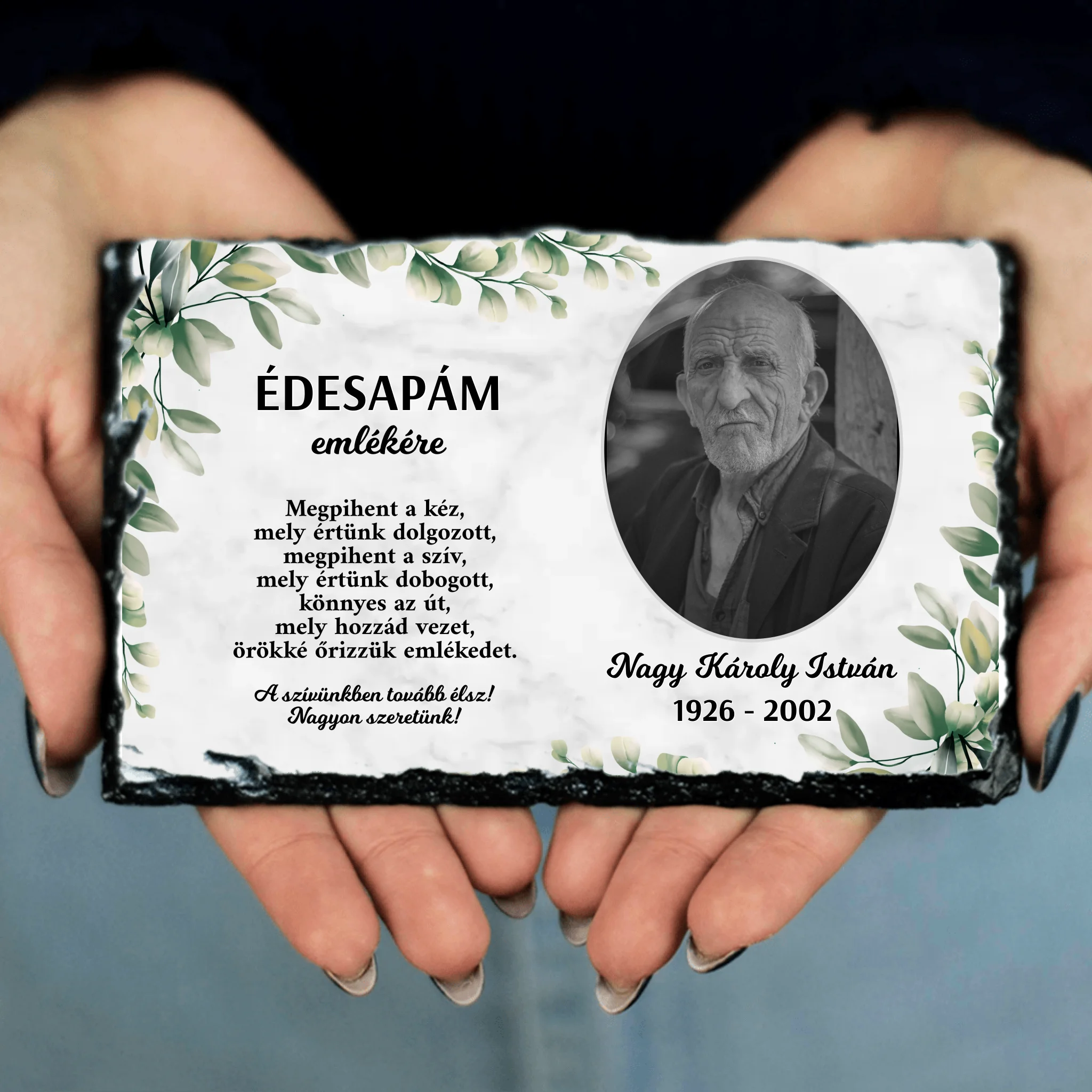 Szívünkben tovább élsz gránitlap
