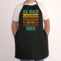 Az igazi legendák szülinapi fekete kötény