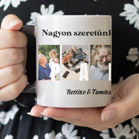 Ajándék Papának - Egyedi képes Papa szeretünk bögre