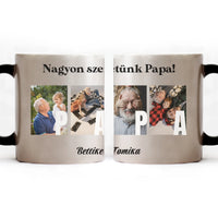 Ajándék Papának - Egyedi képes Papa szeretünk bögre