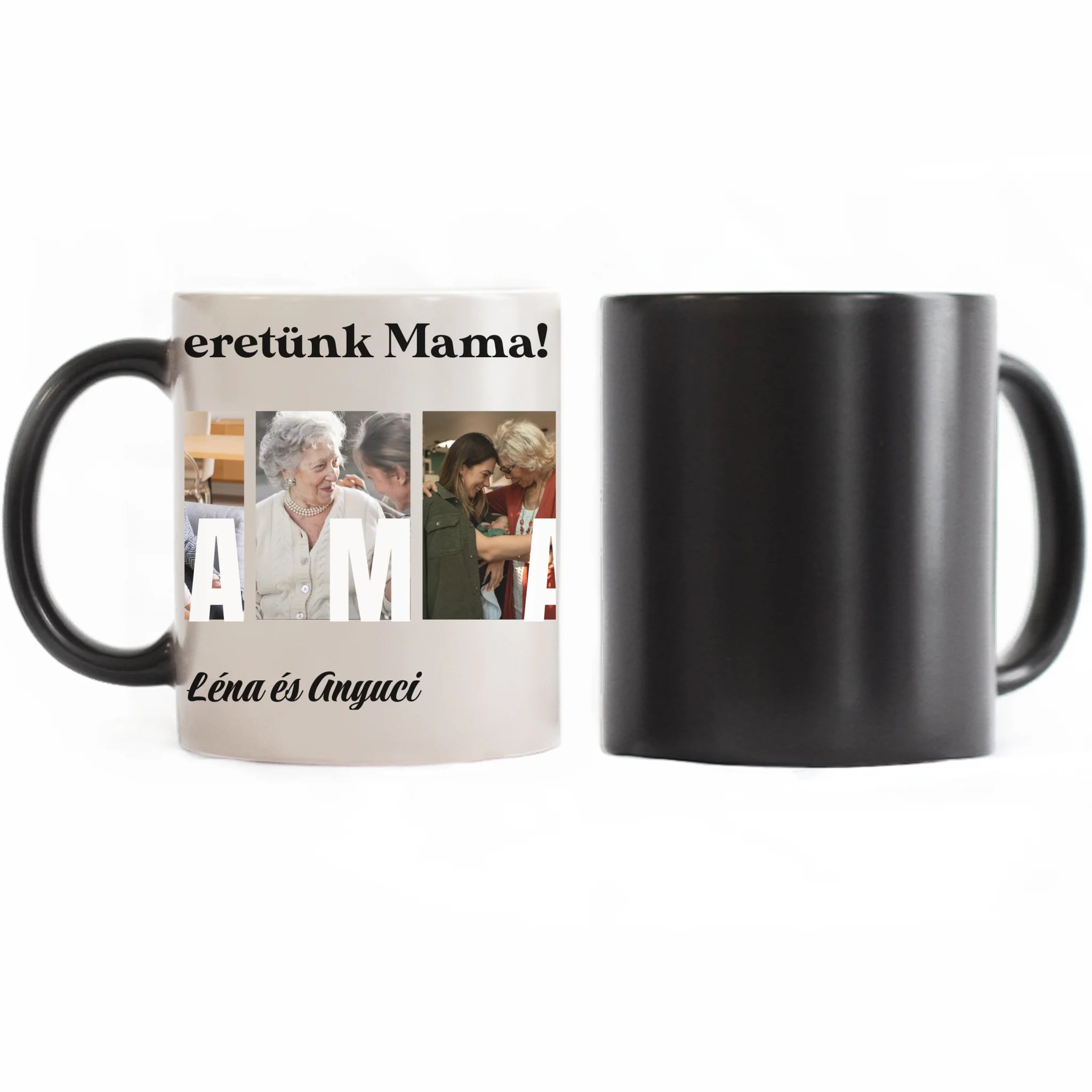 Ajándék Mamának - Egyedi képes Mama szeretünk bögre