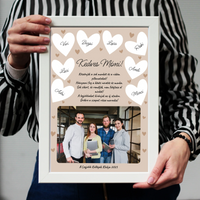 Búcsúzó kollégának egyedi falikép - jókívánságokkal és aláírásokkal