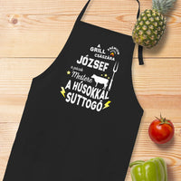 A grill császára - saját névvel fekete kötény