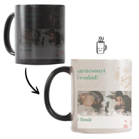 Karácsonyi bögre 4 képpel és egyedi feliratokkal