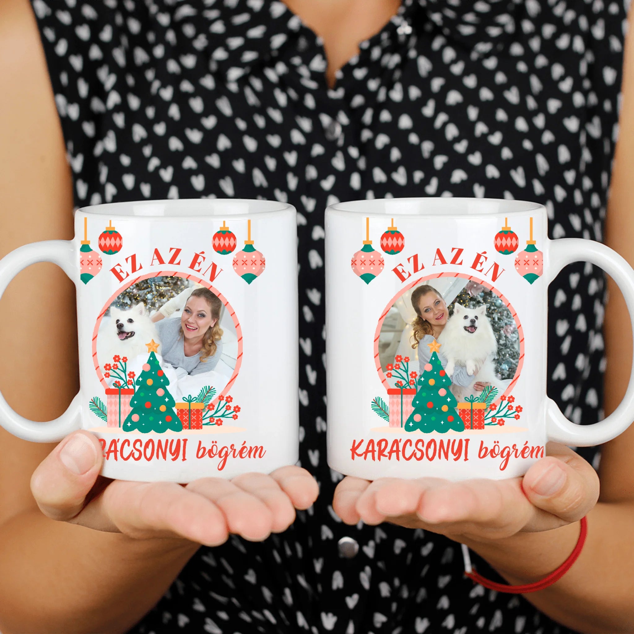 Ez az én karácsonyi bögrém egyedi 2 képpel