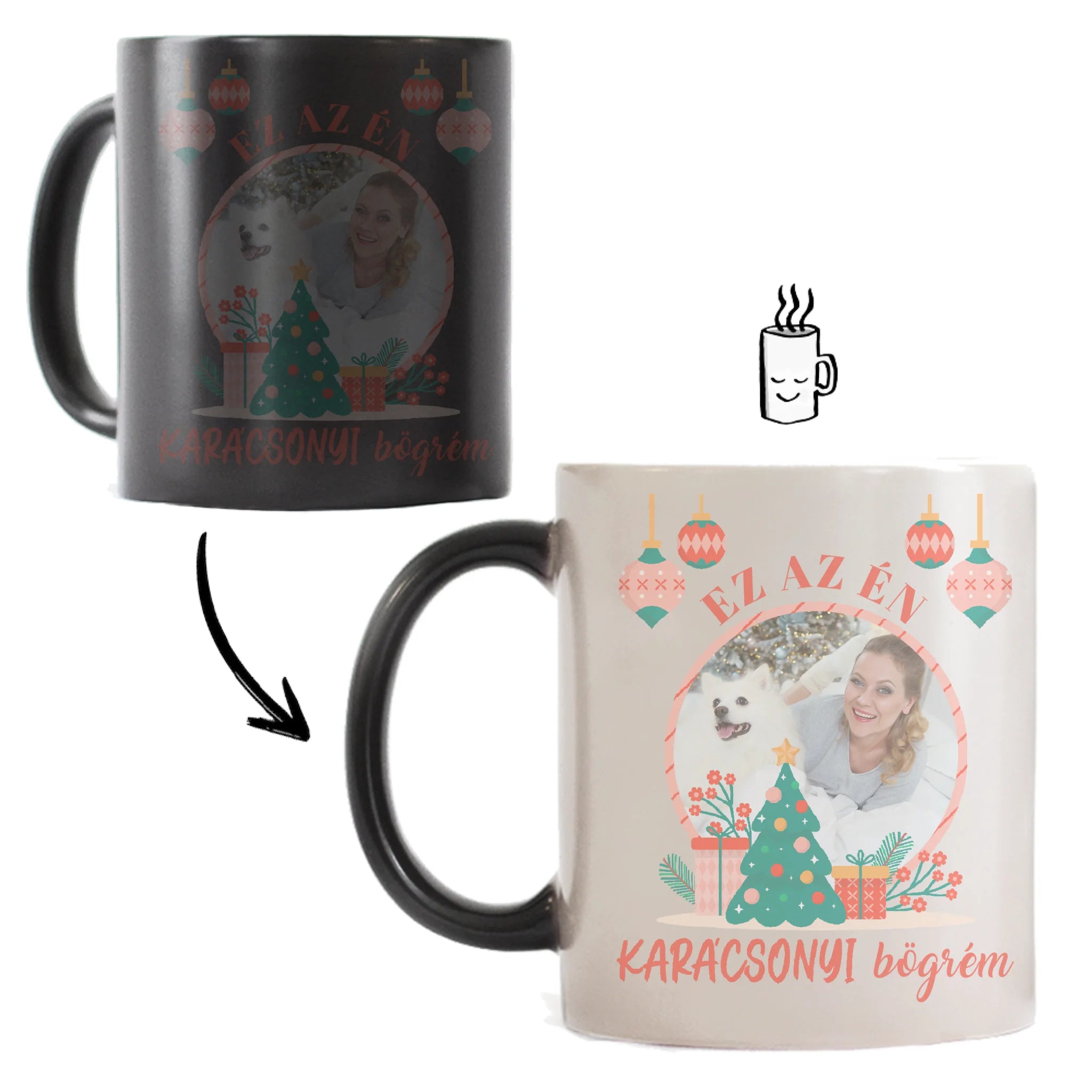 Ez az én karácsonyi bögrém egyedi 2 képpel