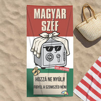 Balaton strand egyedi strandtörölköző - vicces magyar hungarikum