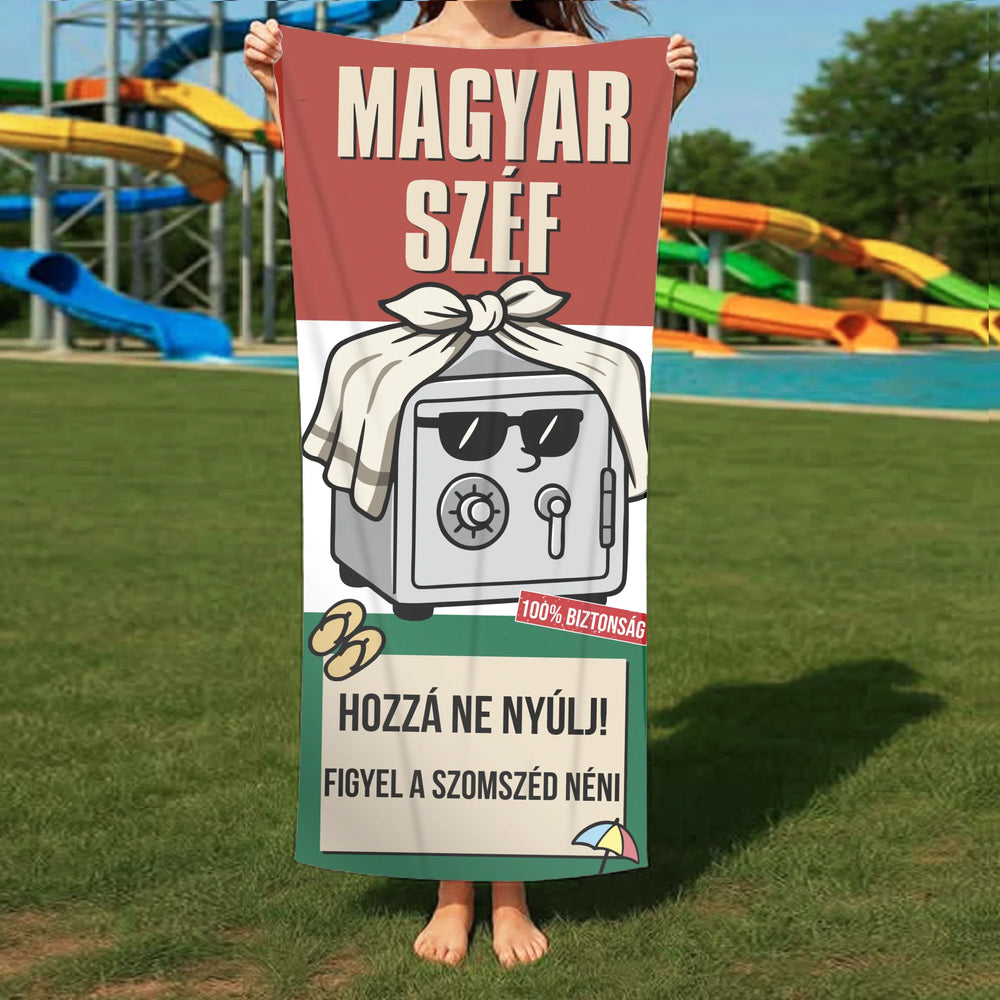 Balaton strand egyedi strandtörölköző - vicces magyar hungarikum