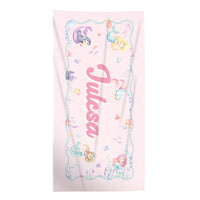 Sellős strandtörölköző névvel - egyedi ajándék gyerekeknek