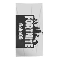 Fortnite mintás strandtörölköző szerkeszthető névvel