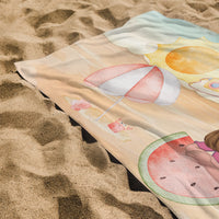 Egyedi feliratos törölköző gyerekeknek szerkeszthető karakteres mintával