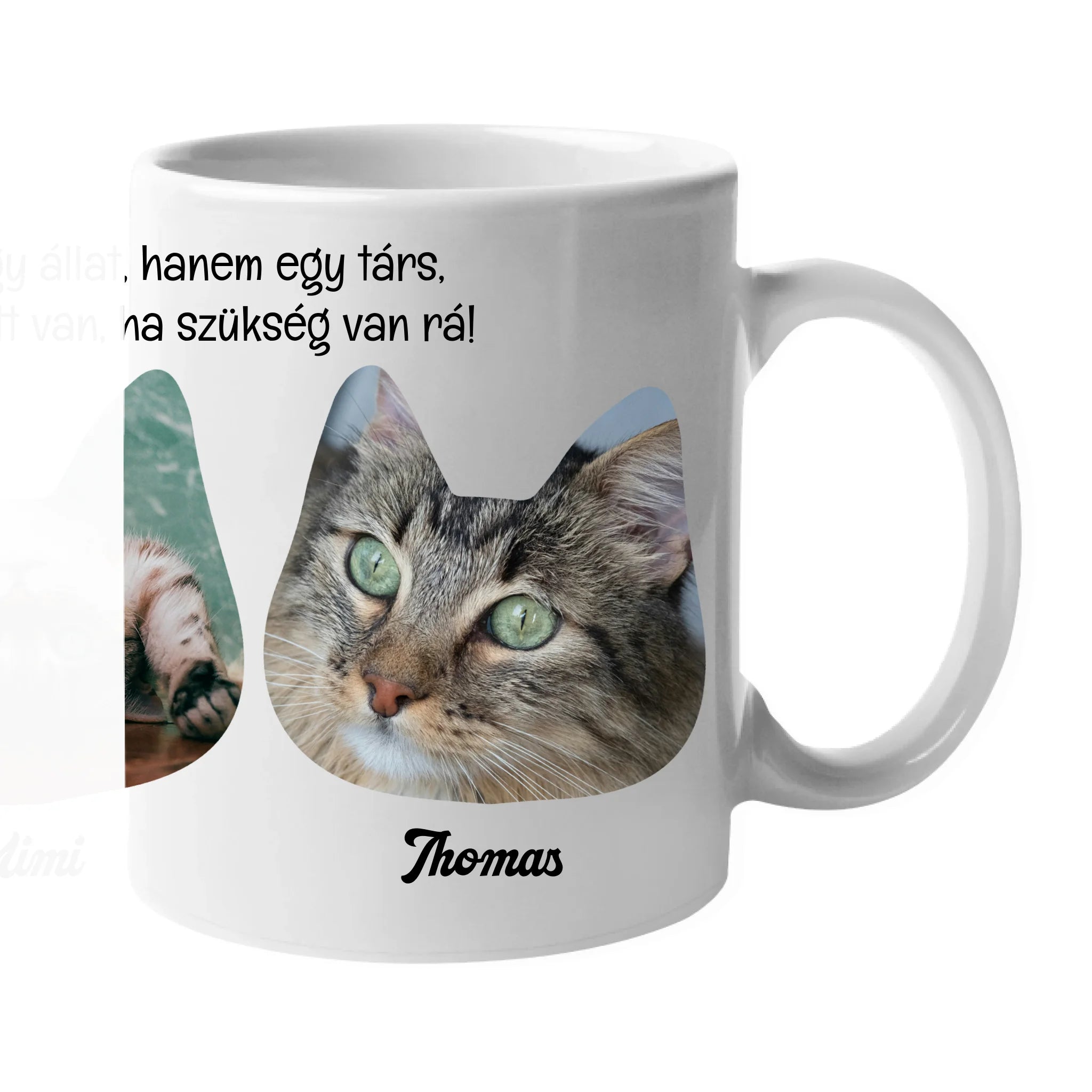 Macskás bögre gazdiknak egyedi képekkel és feliratokkal