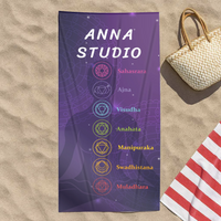 Csakra mintás törölköző egyedi névvel