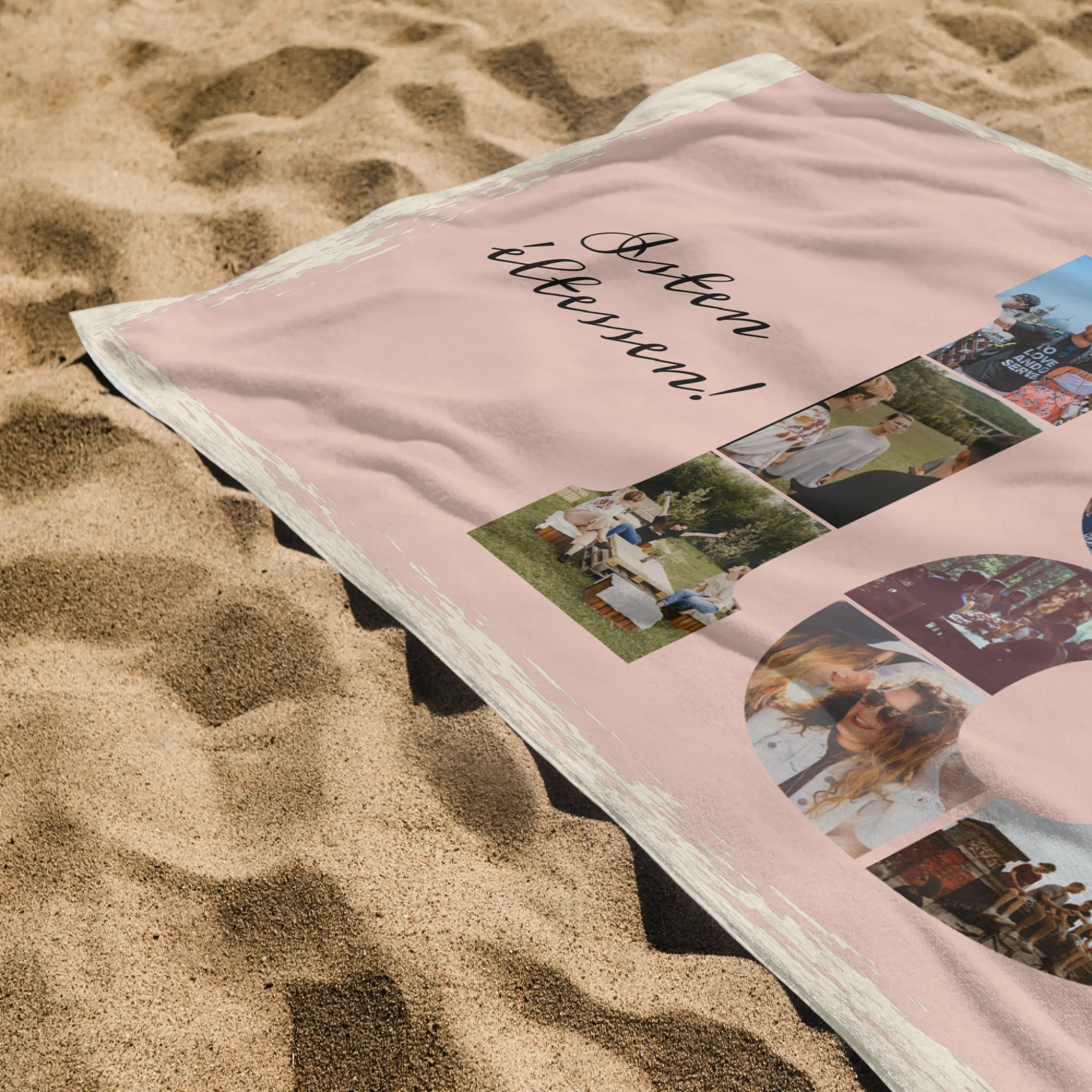 Egyedi képes 18. szülinapos törölköző szerkeszthető felirattal